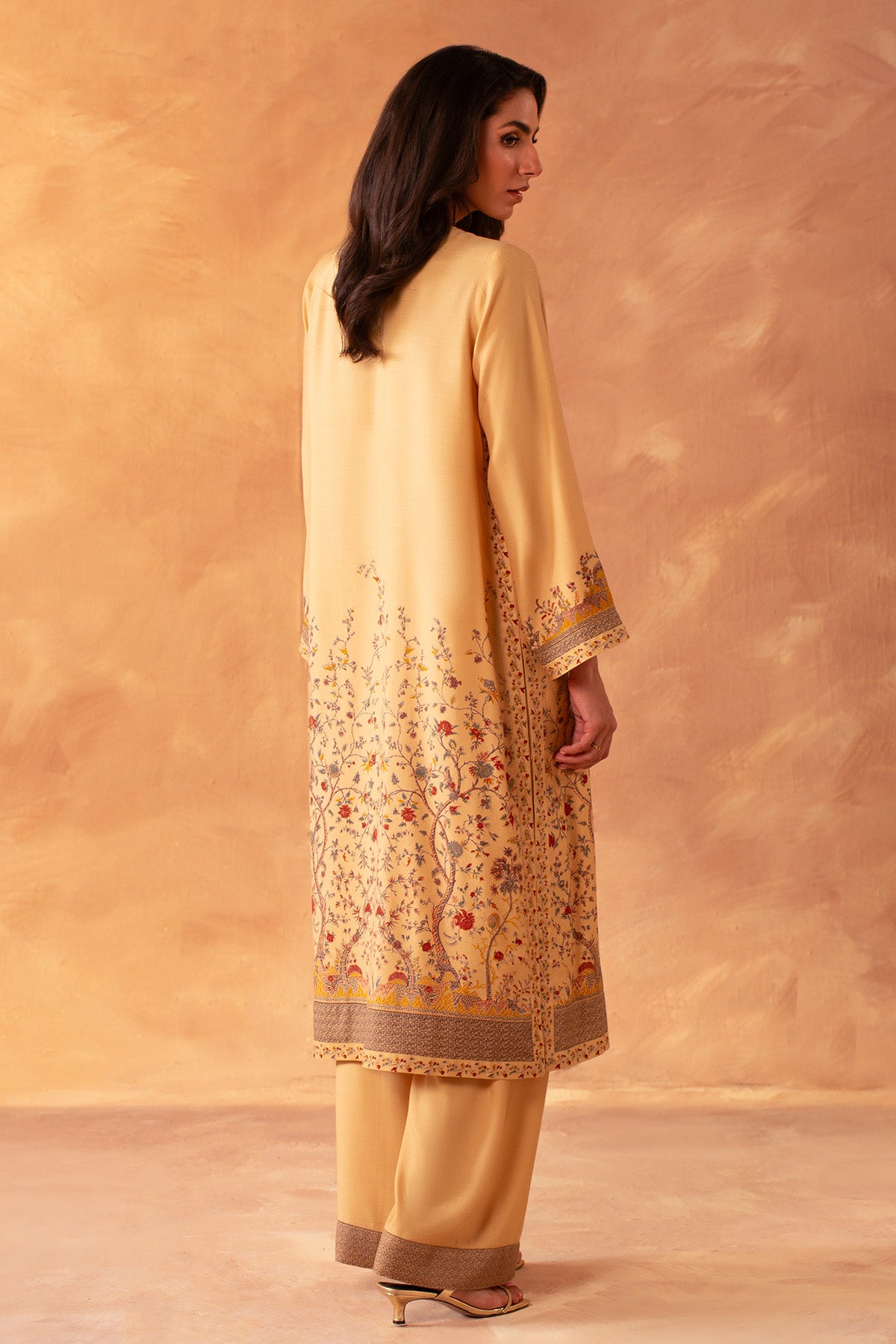2 Piece - Hand Screen Printed Raw Silk Suit - MCP2032 - Shop Now at Kayseria