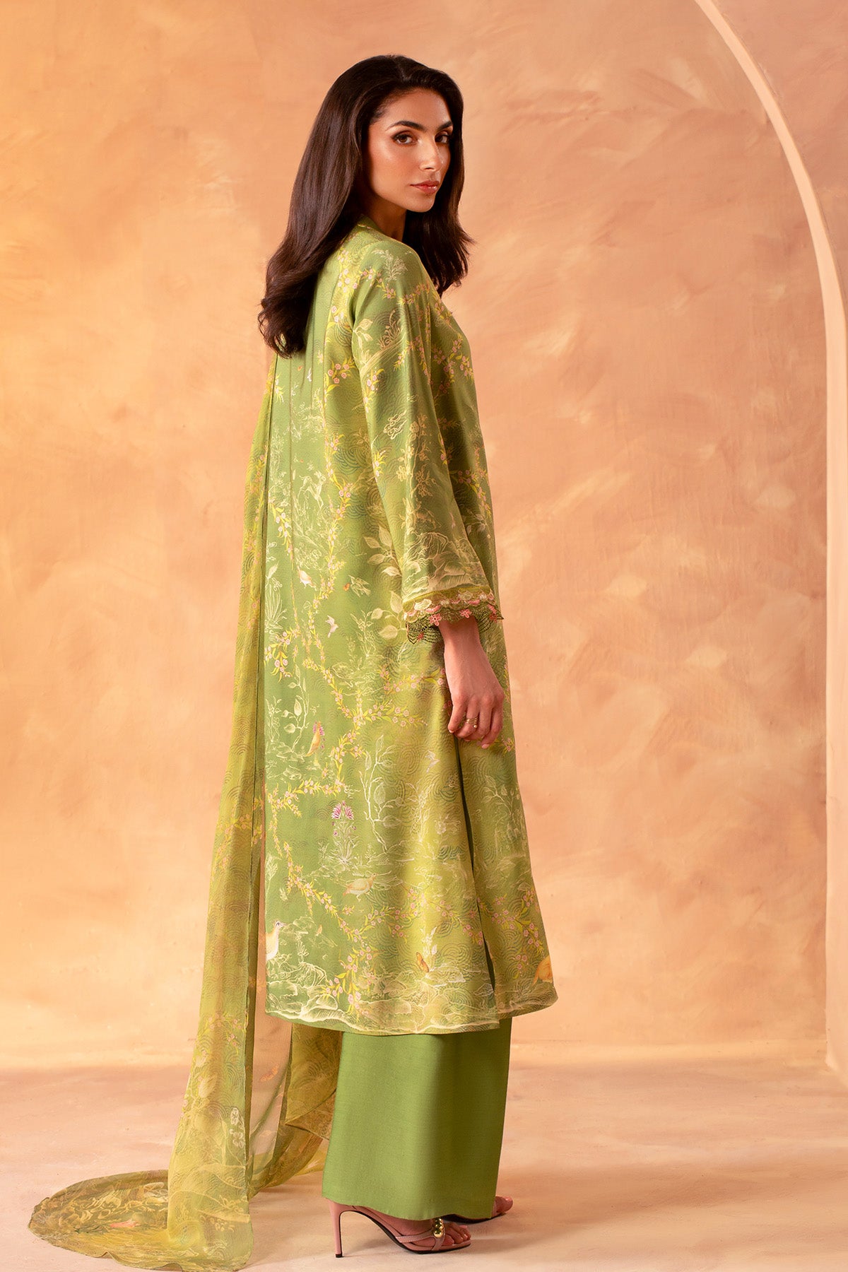 3 Piece - Printed Khaadi Silk Suit - MCP2039 - Shop Now at Kayseria
