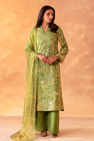 3 Piece - Printed Khaadi Silk Suit - MCP2039 - Shop Now at Kayseria