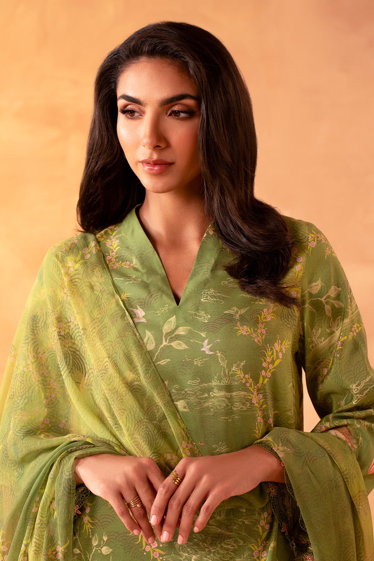 3 Piece - Printed Khaadi Silk Suit - MCP2039 - Shop Now at Kayseria