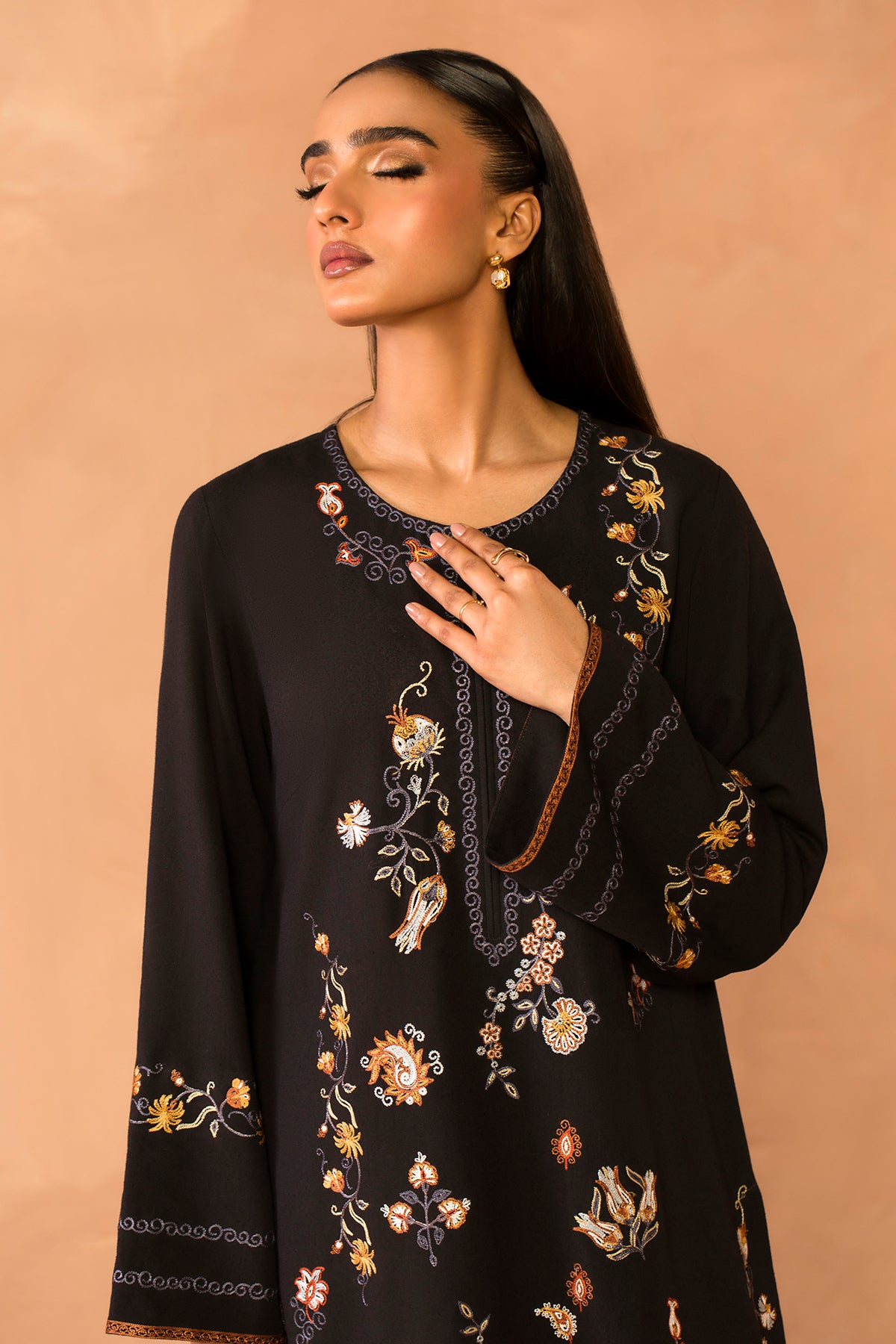 2 Piece - Embroidered Karandi Suit - MCP2044-2 - Shop Now at Kayseria