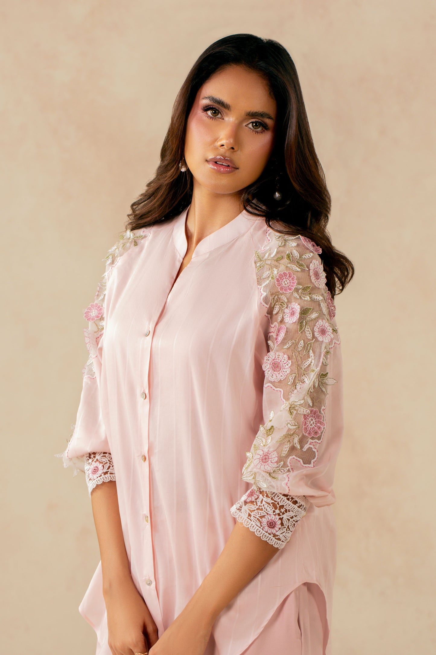 STRIPE LAWN | EMBROIDERED