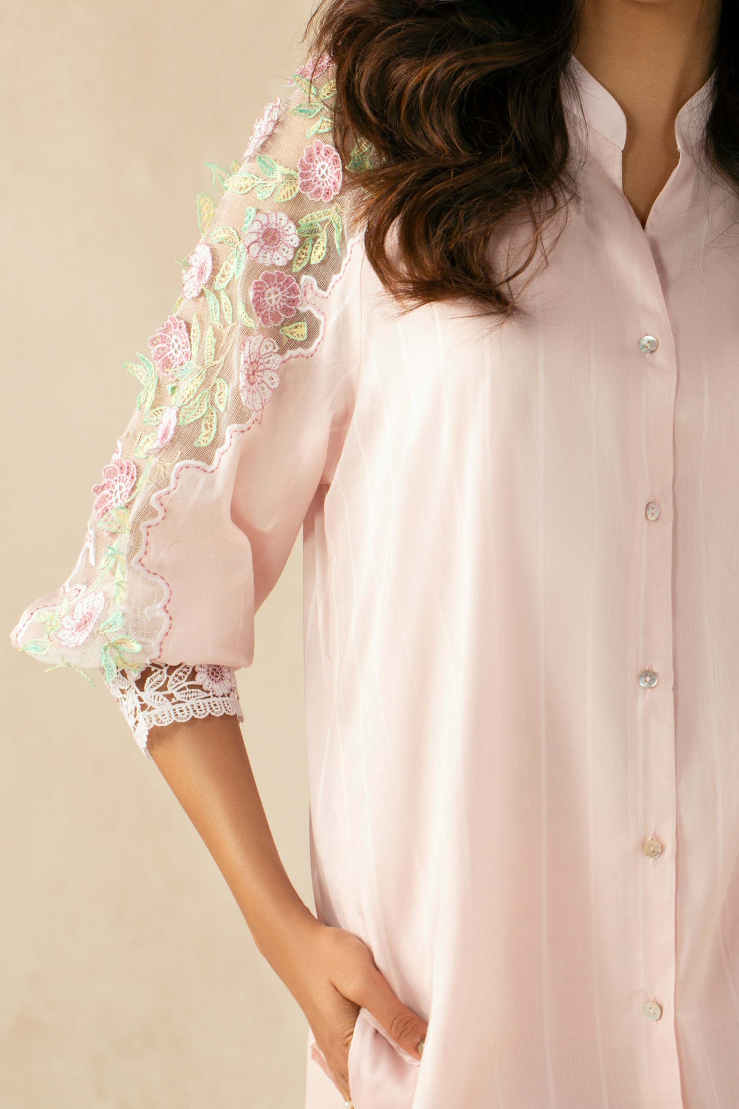 STRIPE LAWN | EMBROIDERED