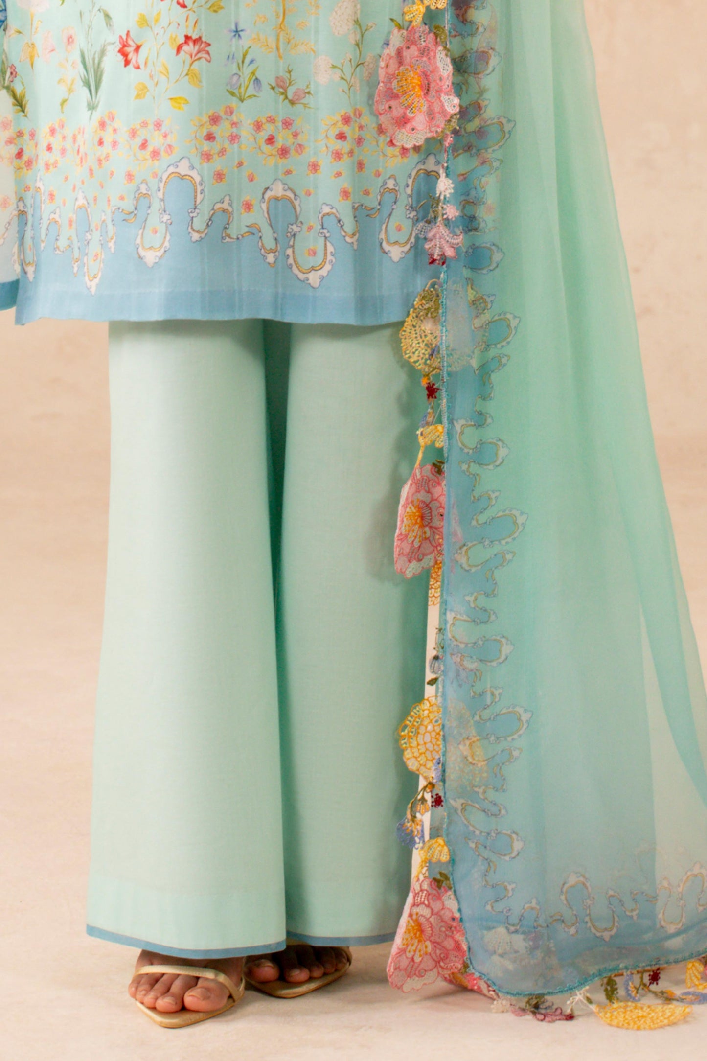 STRIPE LAWN | EMBROIDERED