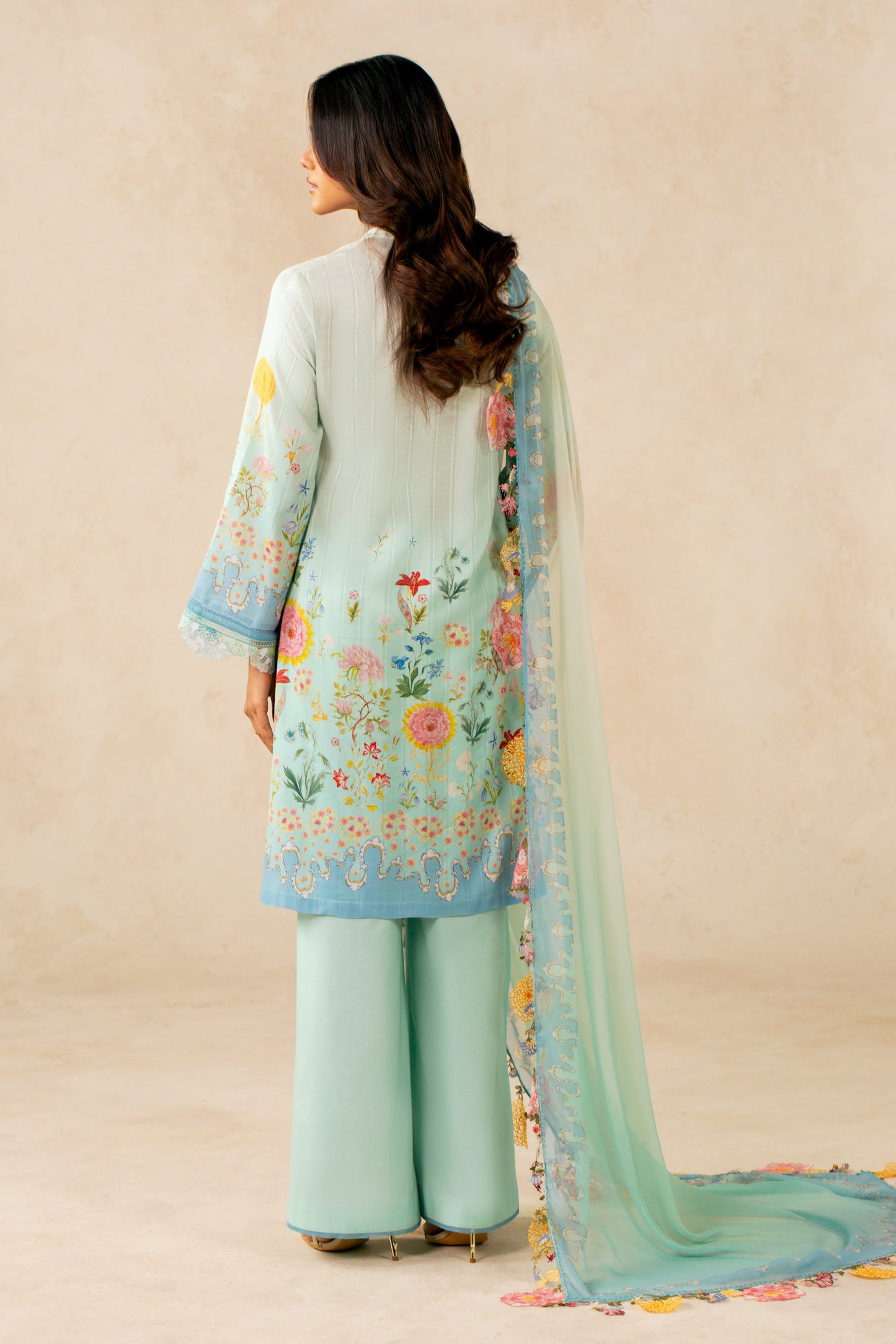 STRIPE LAWN | EMBROIDERED
