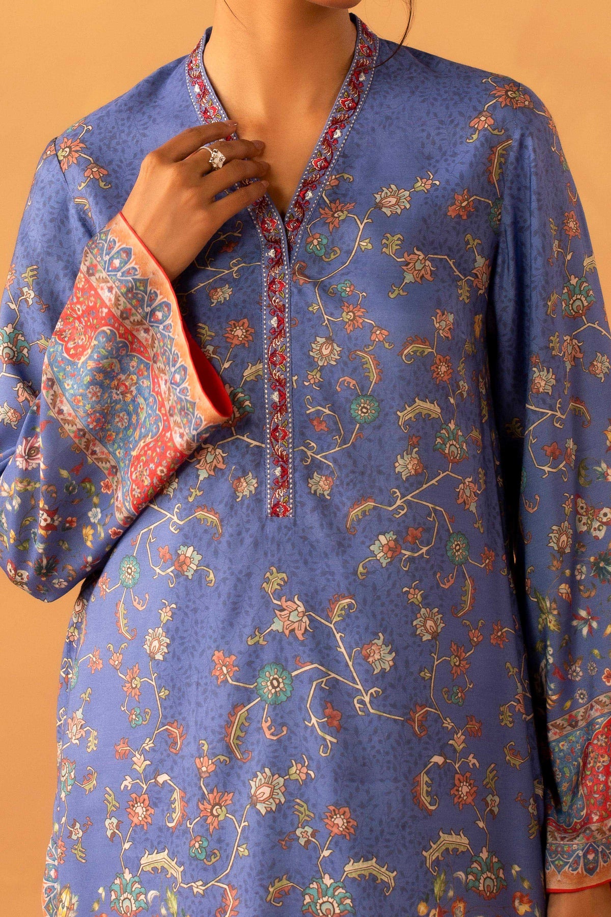 KHADI SILK | EMBROIDERED Master Unstitched Winter-26