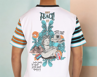 Yarn Dyed Stripes Tee - MKT705124 - Shop Now at Leisure Club