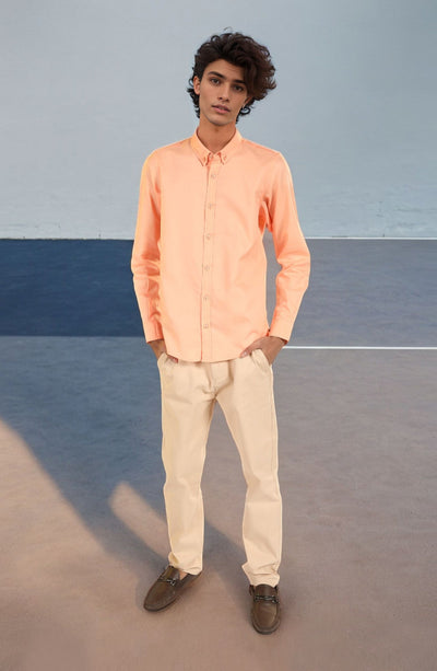 Button Down Oxford Shirt - MWF701B124 - Shop Now at Leisure Club