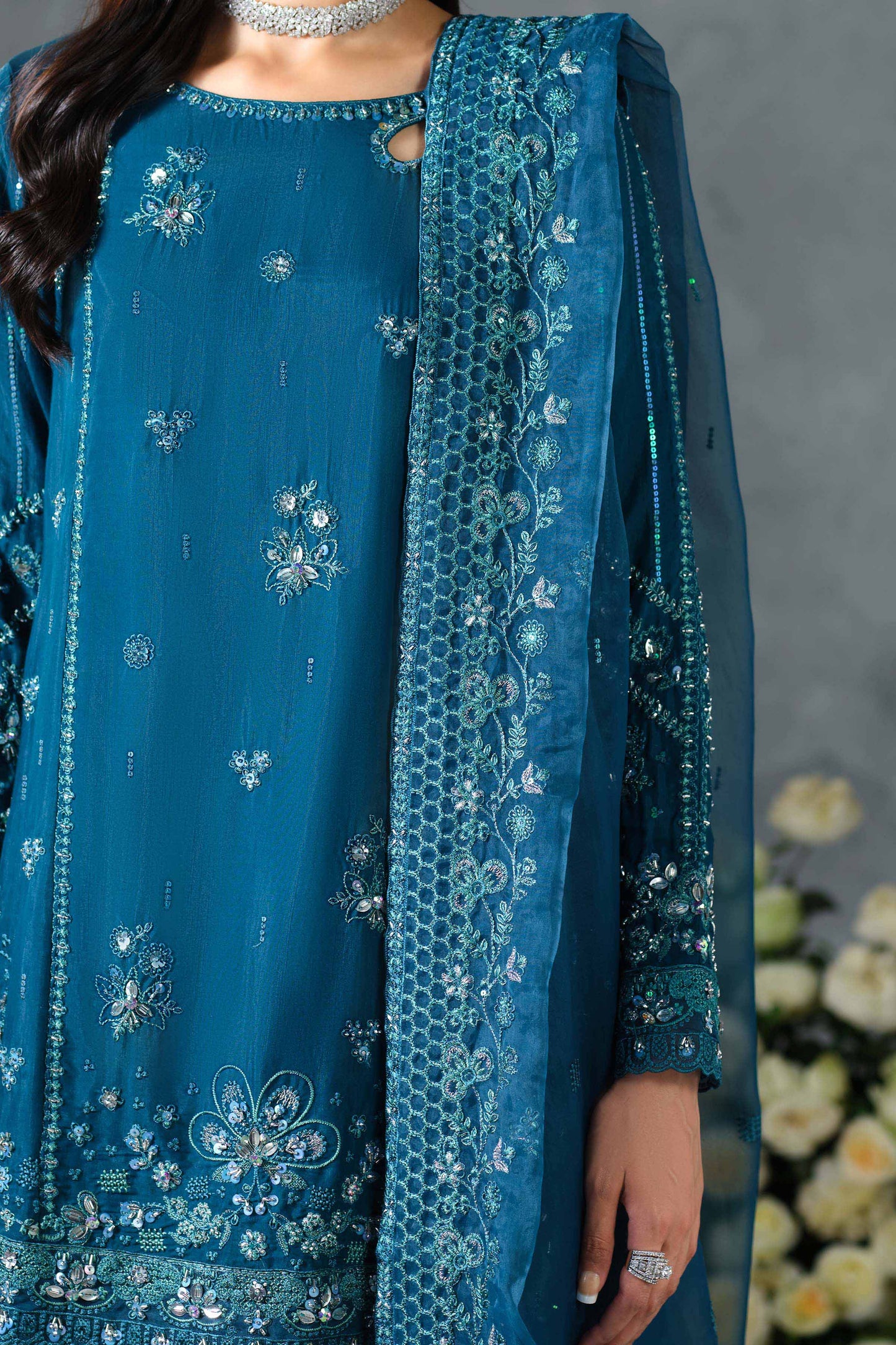 RAW SILK | EMBROIDERED