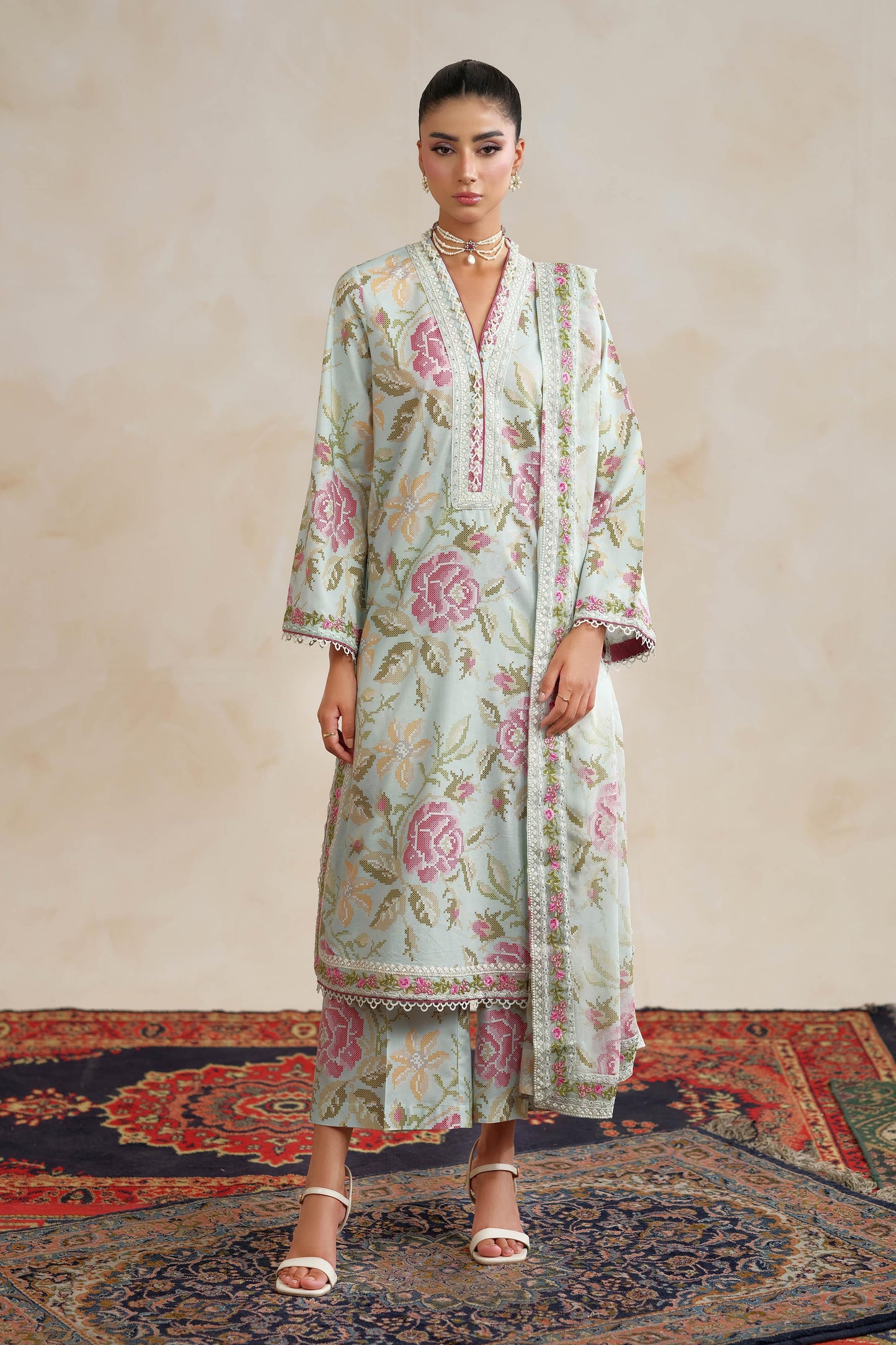RAW SILK | EMBROIDERED