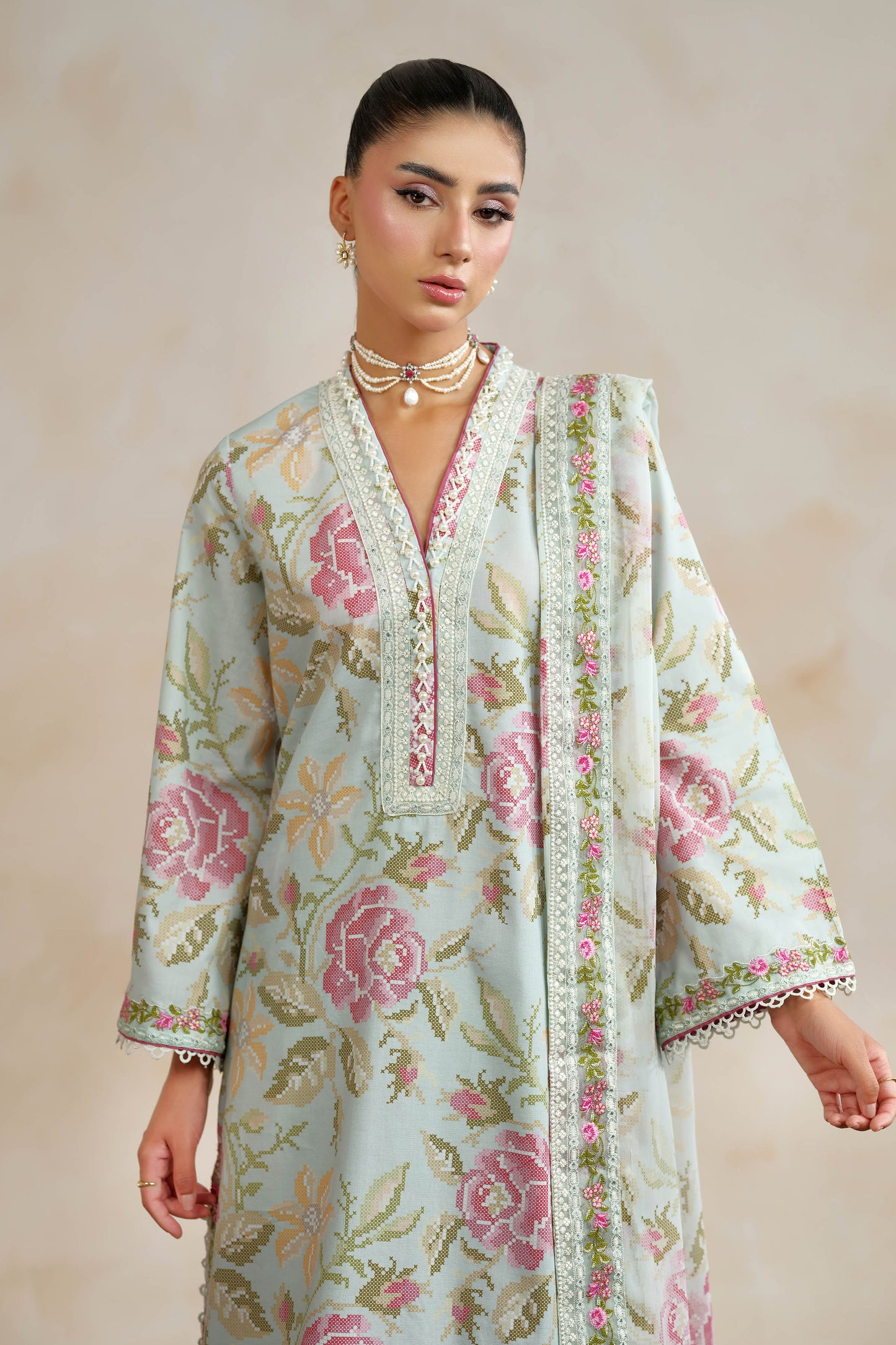 RAW SILK | EMBROIDERED