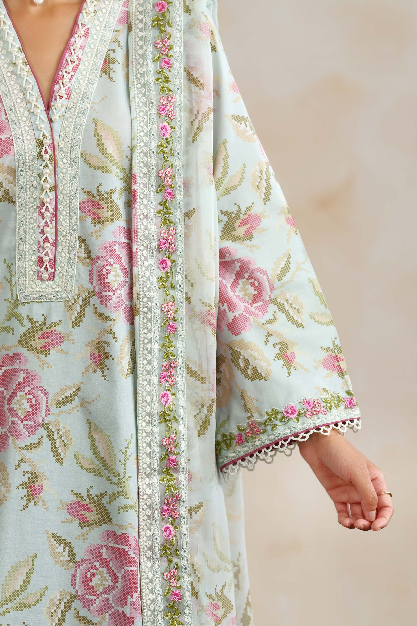 RAW SILK | EMBROIDERED