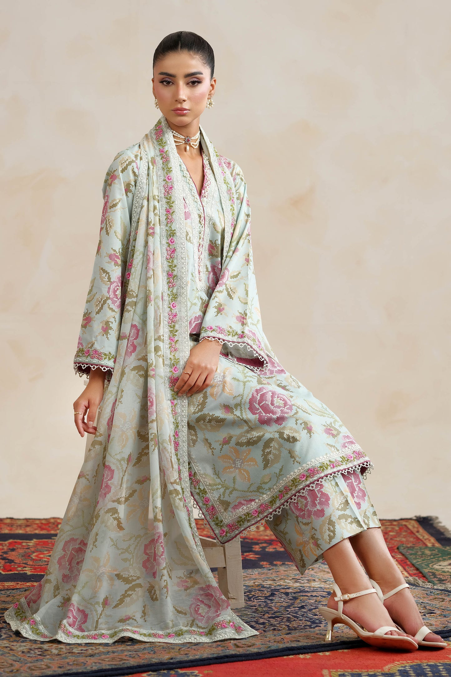 RAW SILK | EMBROIDERED