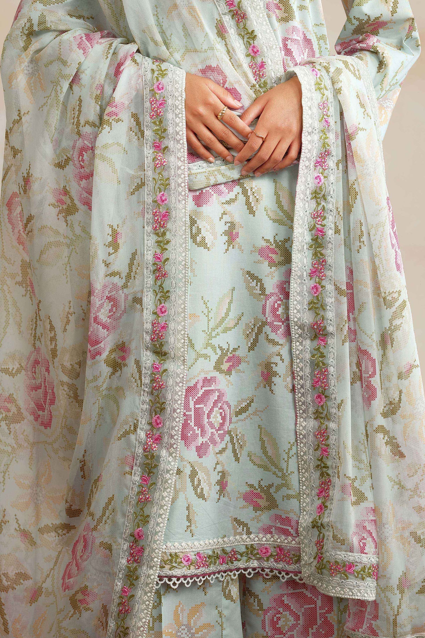 RAW SILK | EMBROIDERED