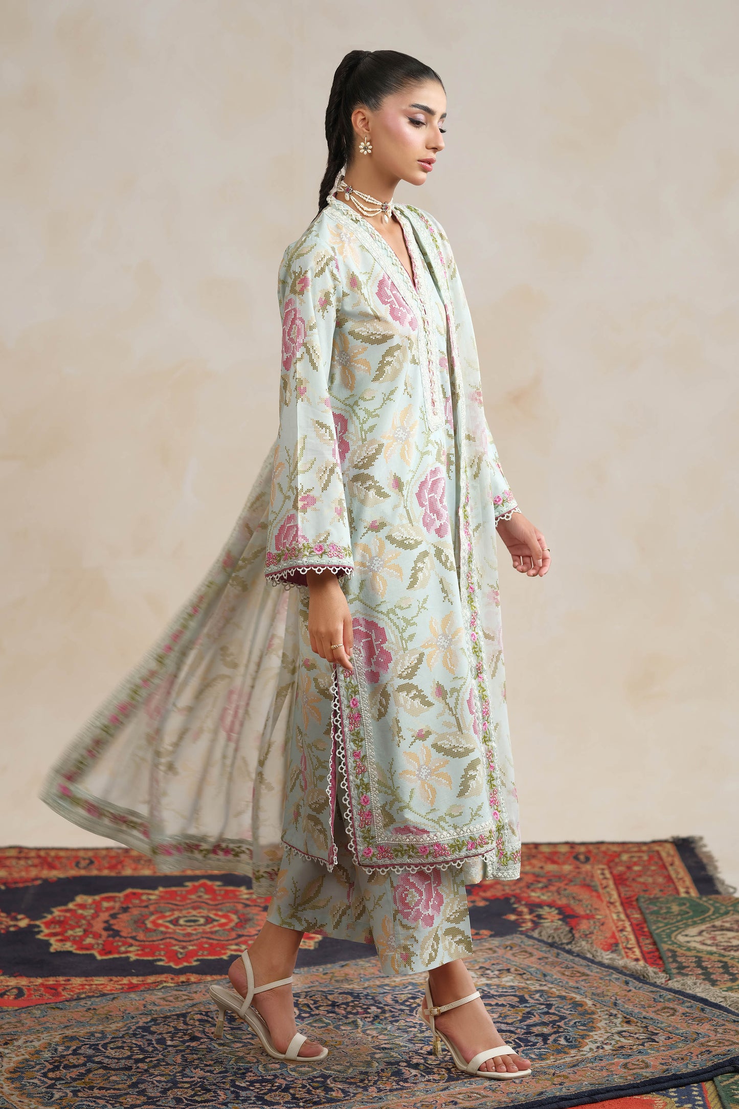 RAW SILK | EMBROIDERED