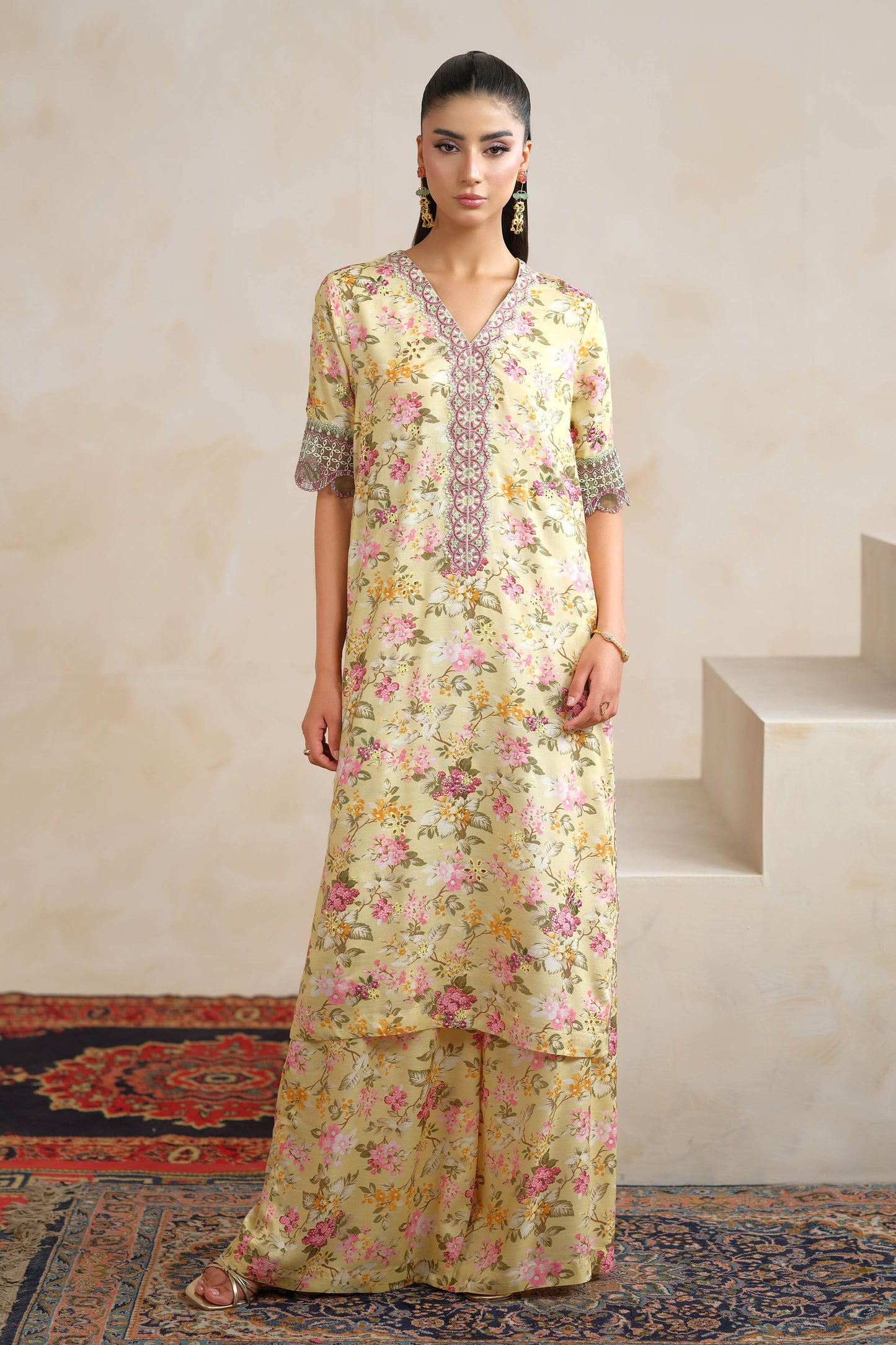 RAW SILK | EMBROIDERED