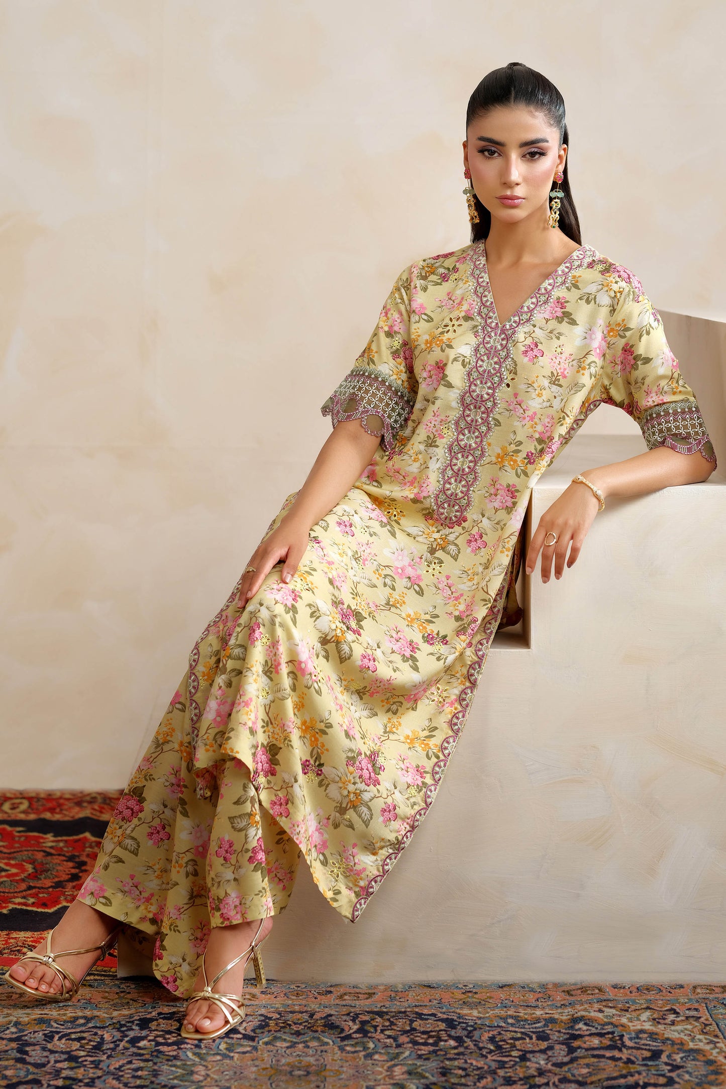 RAW SILK | EMBROIDERED