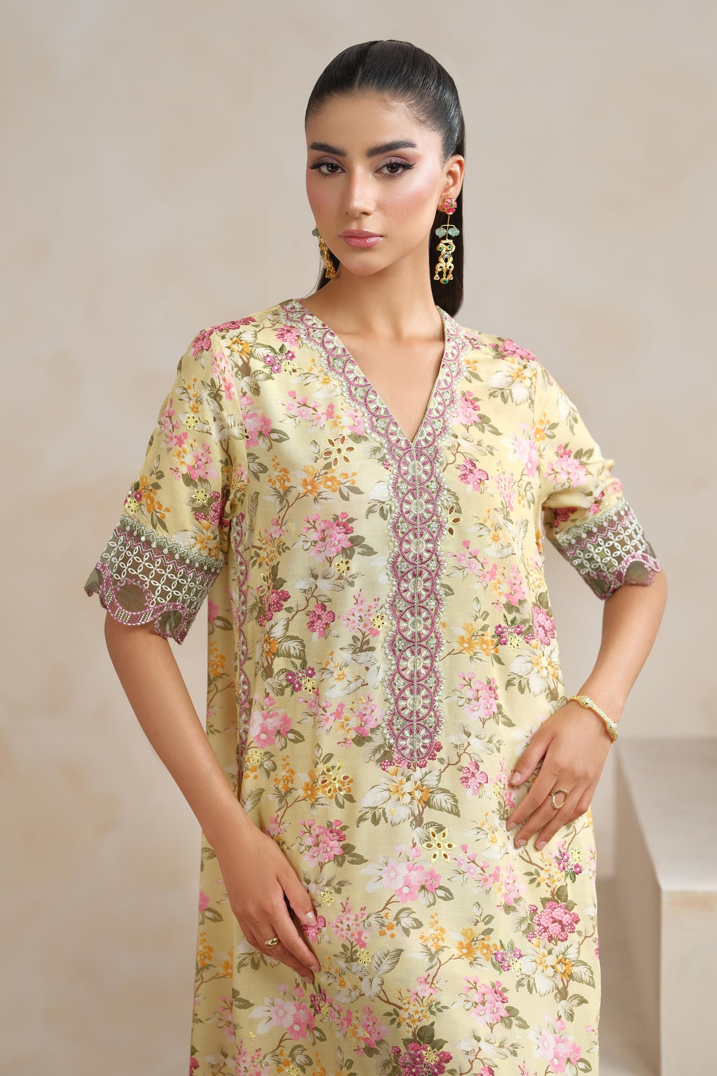 RAW SILK | EMBROIDERED
