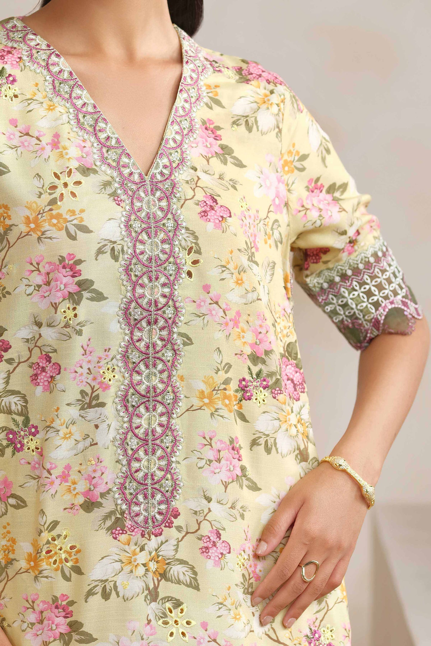 RAW SILK | EMBROIDERED