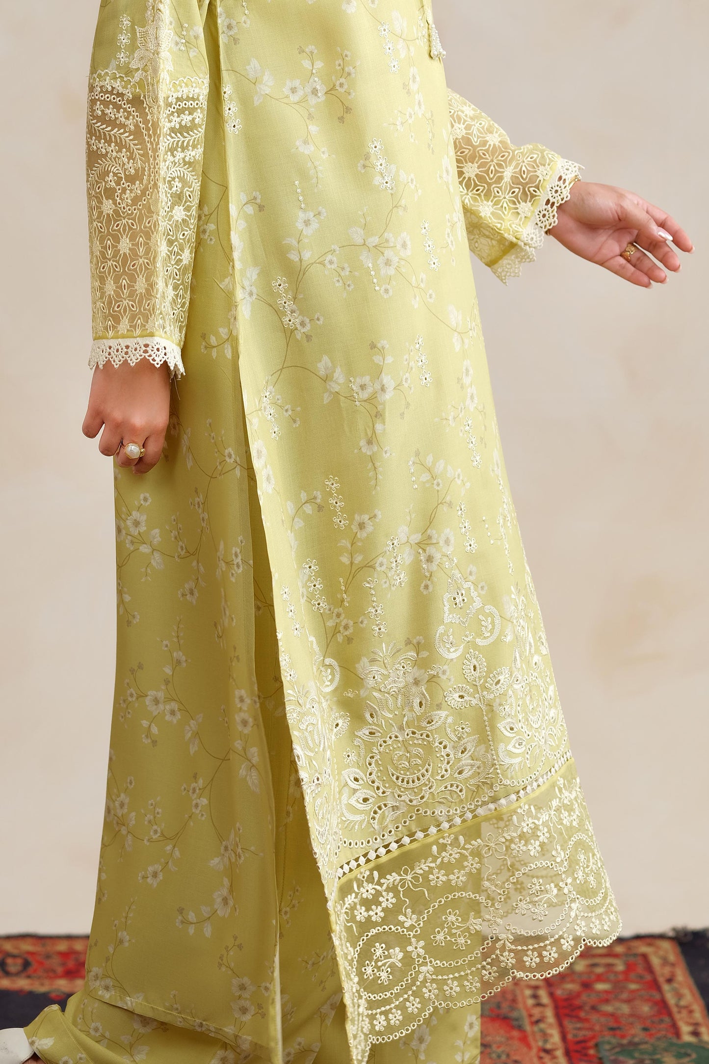 RAW SILK | EMBROIDERED