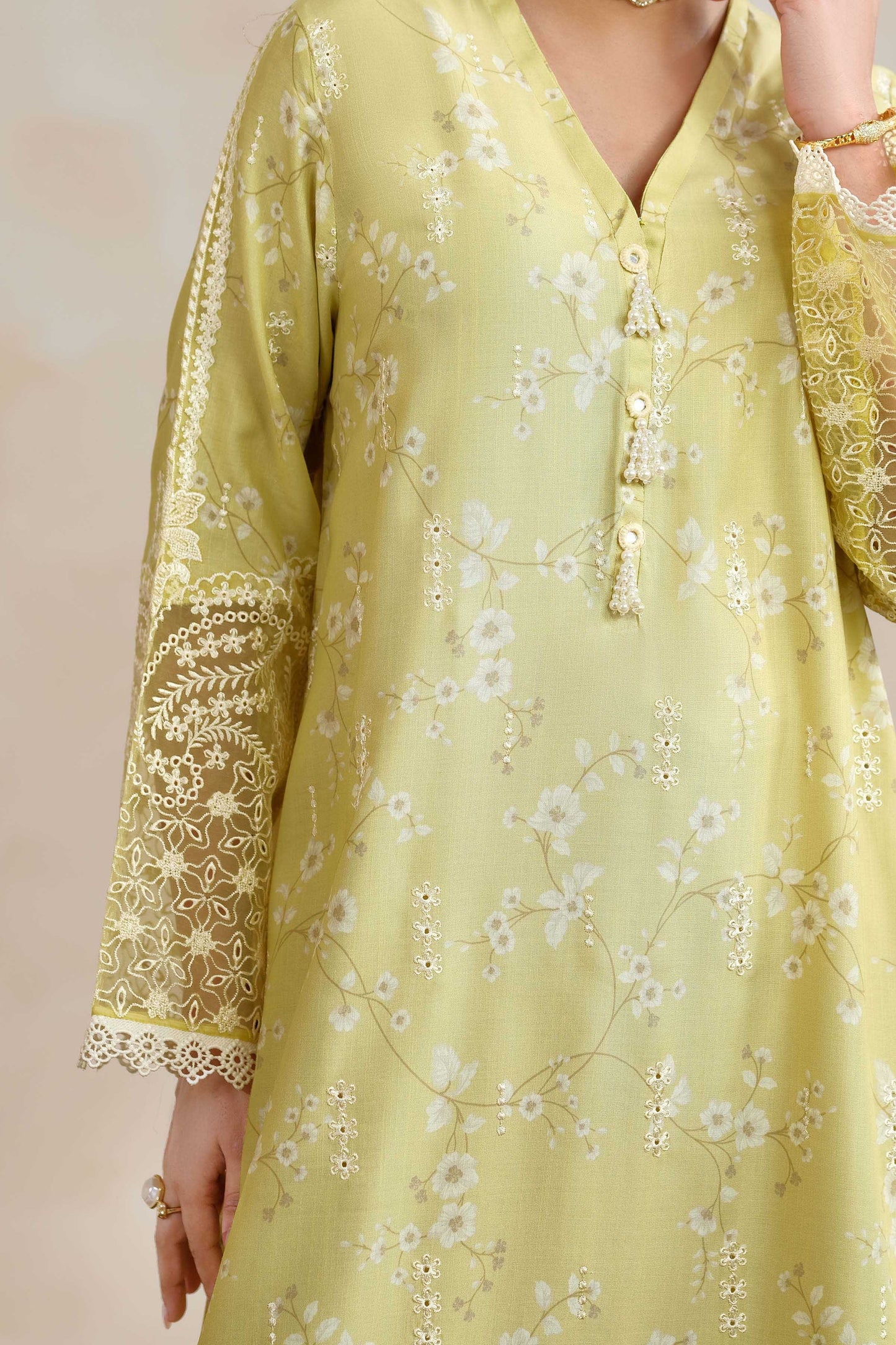 RAW SILK | EMBROIDERED