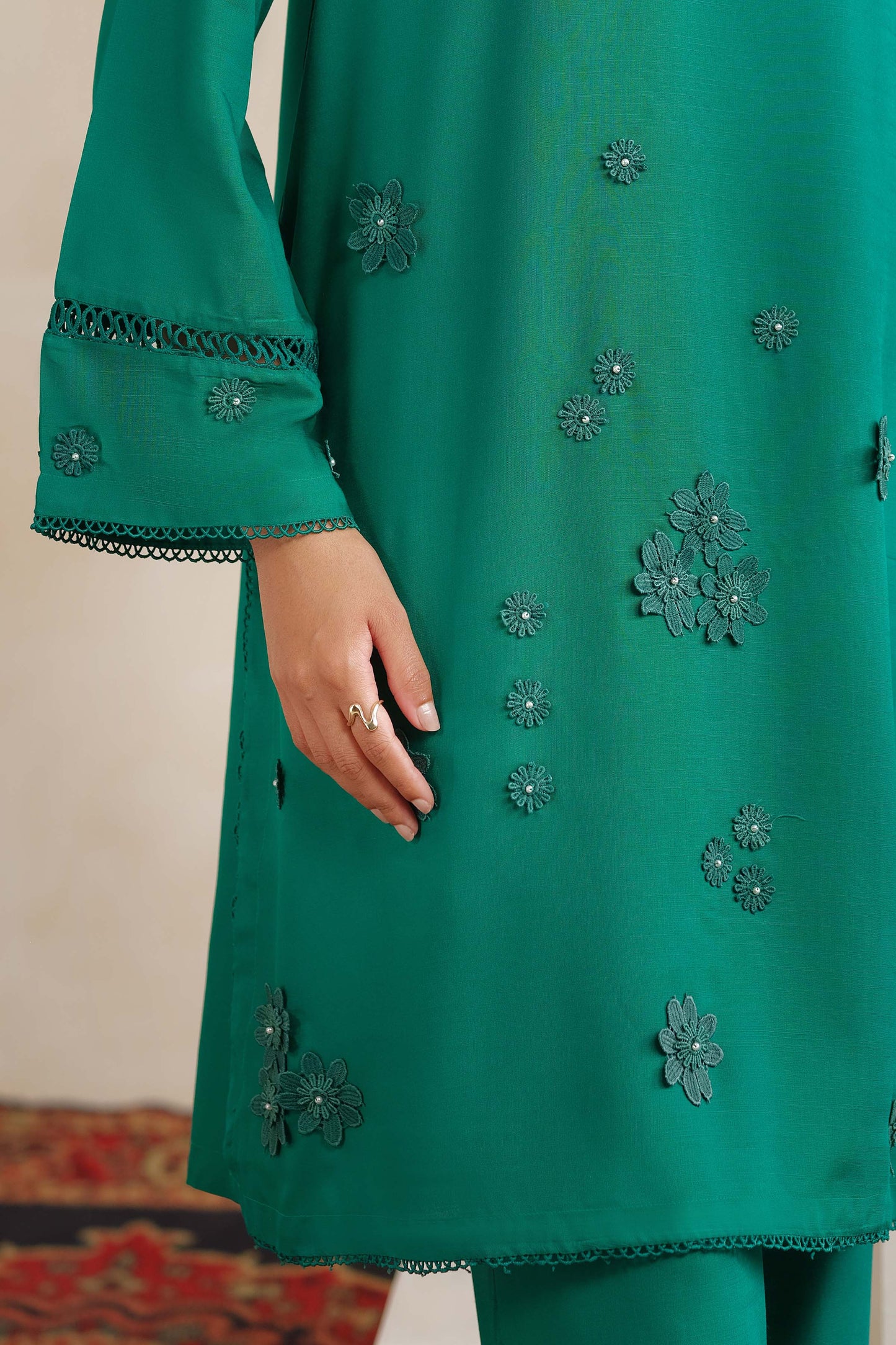 RAW SILK | EMBELLISHED