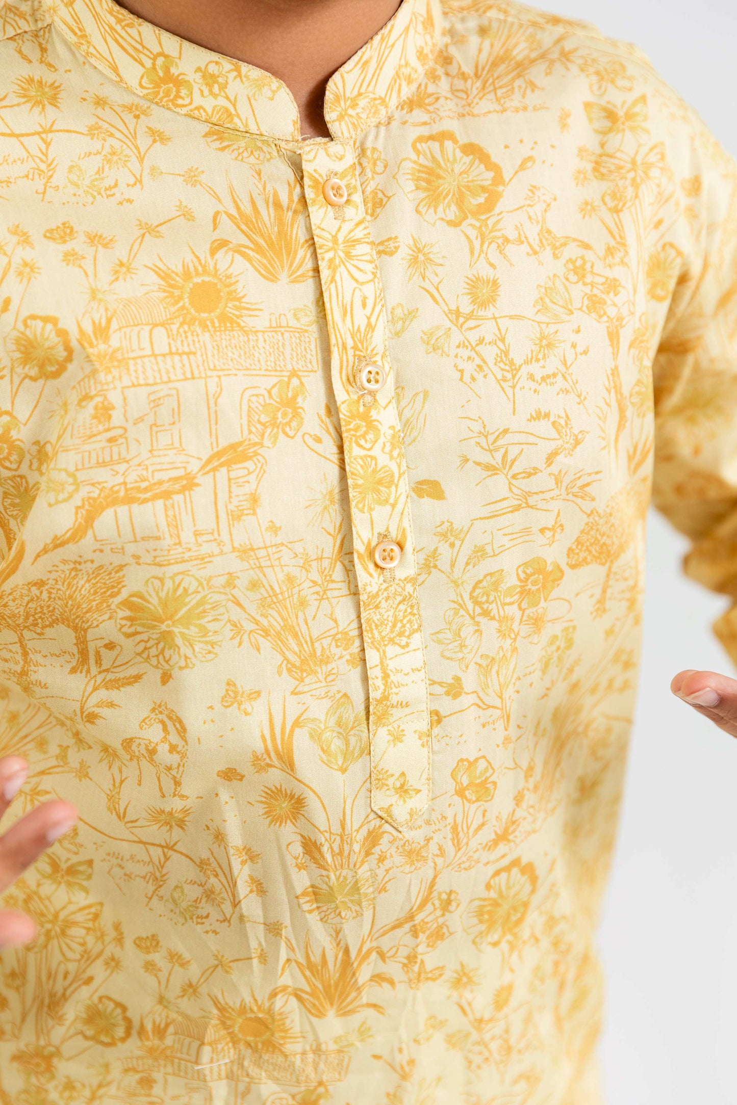 Boys Printed Kurta - SBK805225