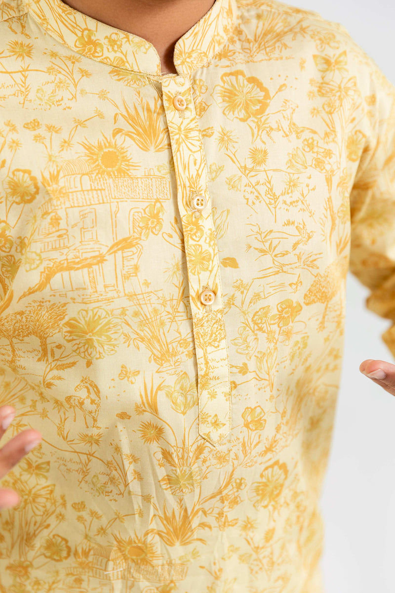 Boys Printed Kurta - SBK805225