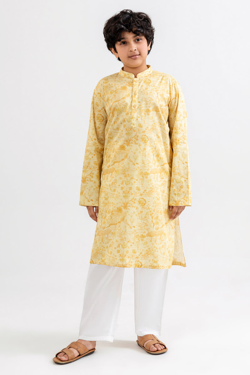 Boys Printed Kurta - SBK805225