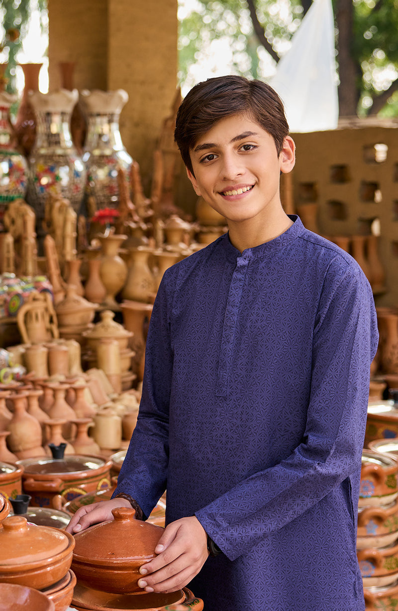 Boys Printed Kurta - SBK318425 - Shop Now at Leisure Club