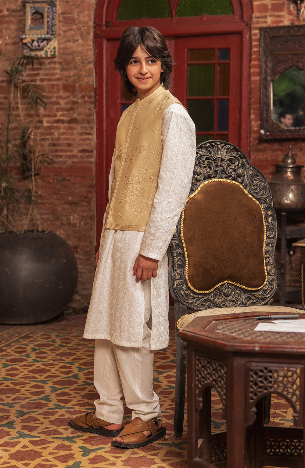 Boys Embroidered Kurta - SBK807225