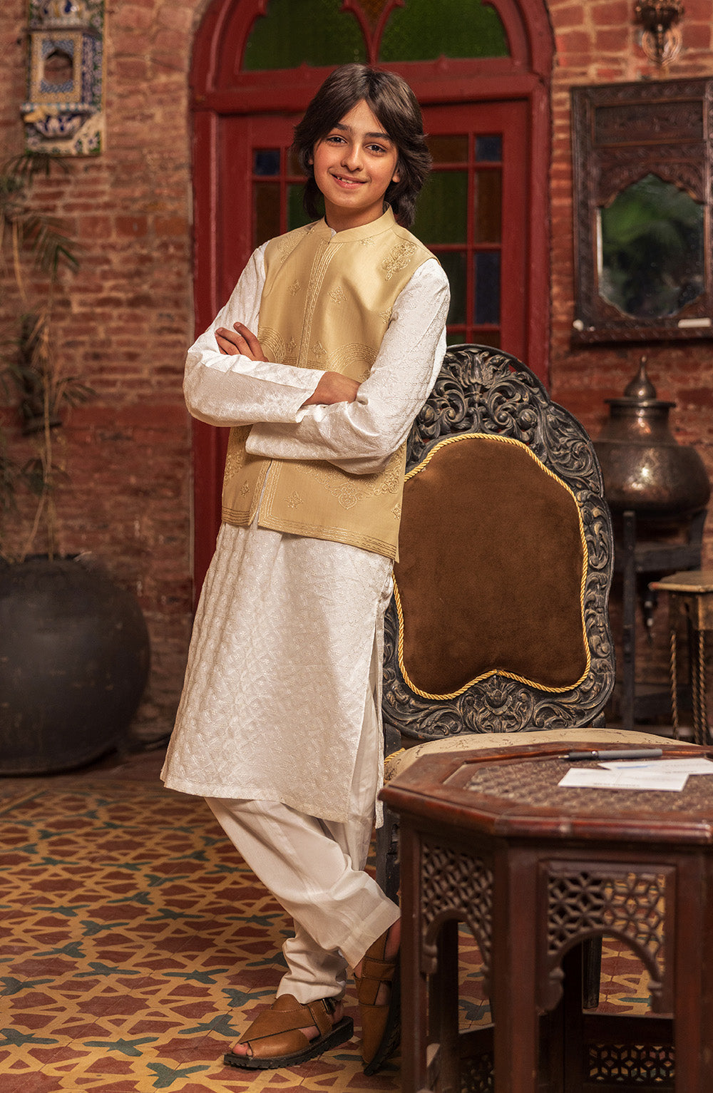 Boys Embroidered Kurta - SBK807225