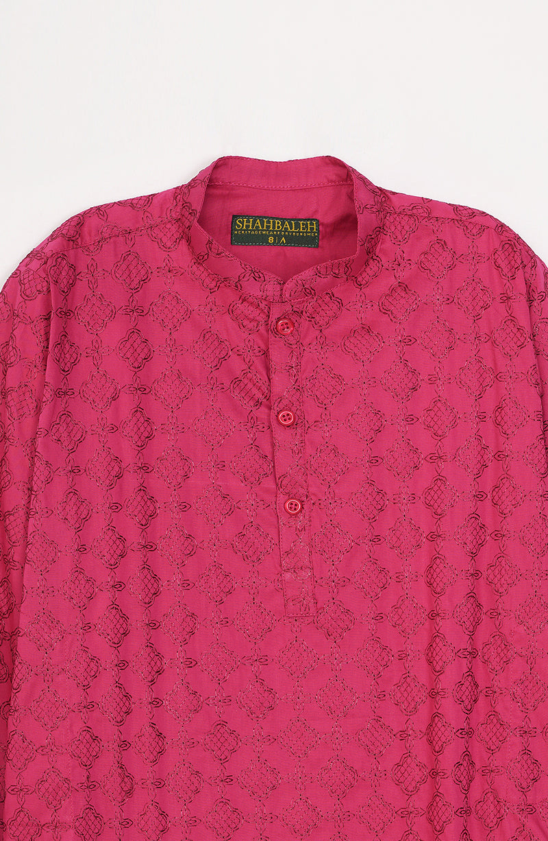 Boys Band Embroidered Kurta - SBK809225 - Shop Now at Leisure Club