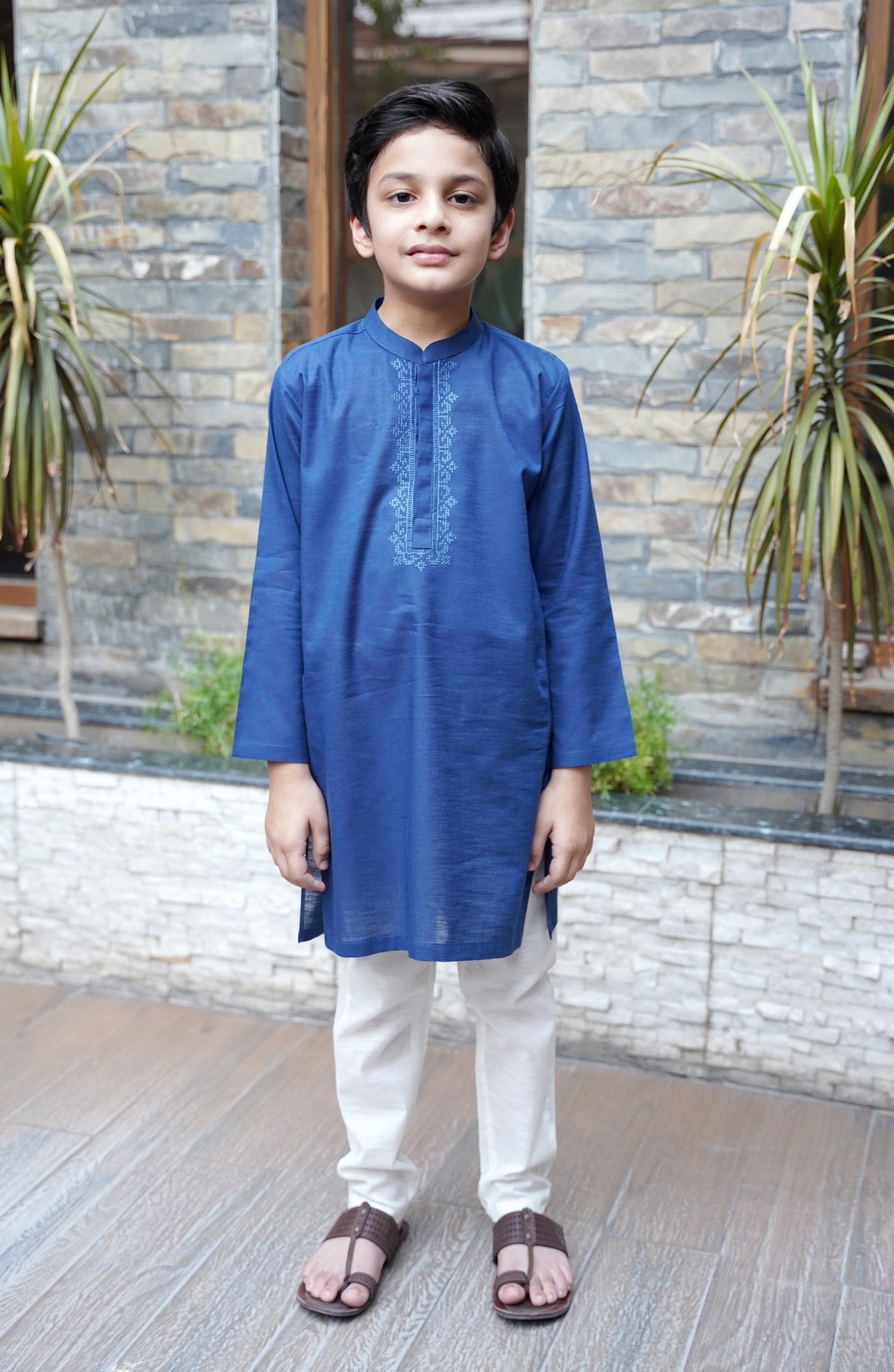 Slub Khaddar 40X30 Emb. Boys - SBK905324 - Shop Now at Leisure Club