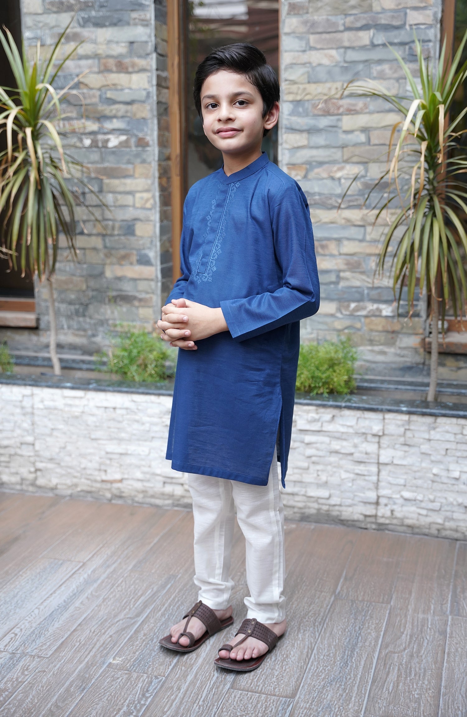 Slub Khaddar 40X30 Emb. Boys - SBK905324 - Shop Now at Leisure Club