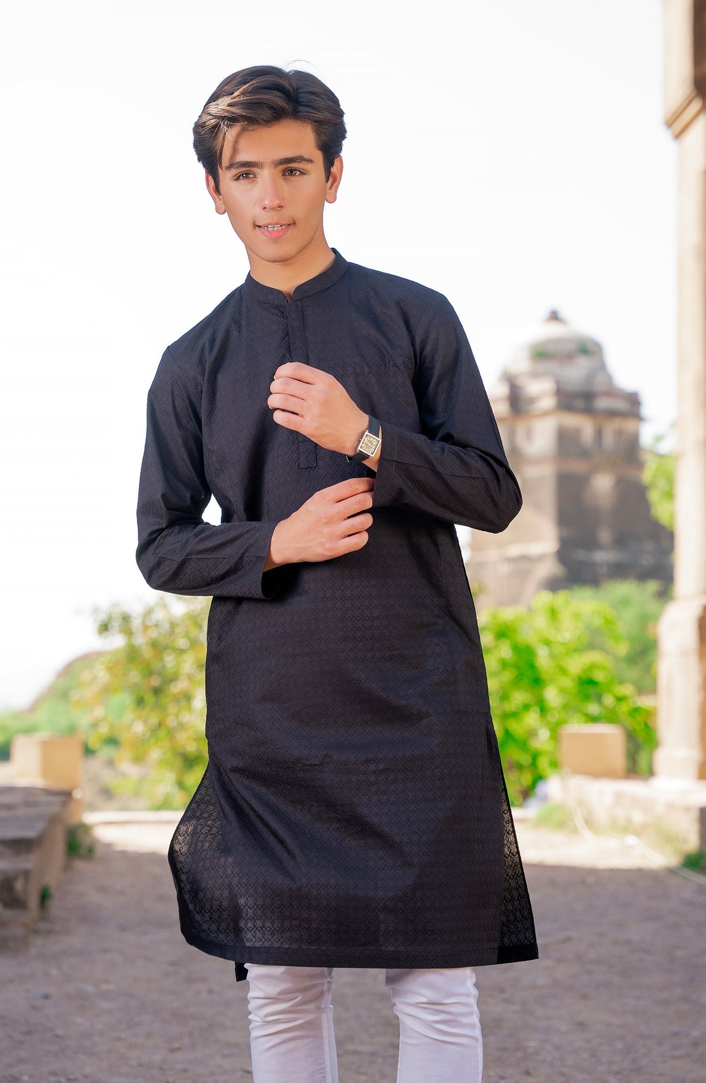 Boys Lawn Shiffili Kurta - SBK914324 - Shop Now at Leisure Club