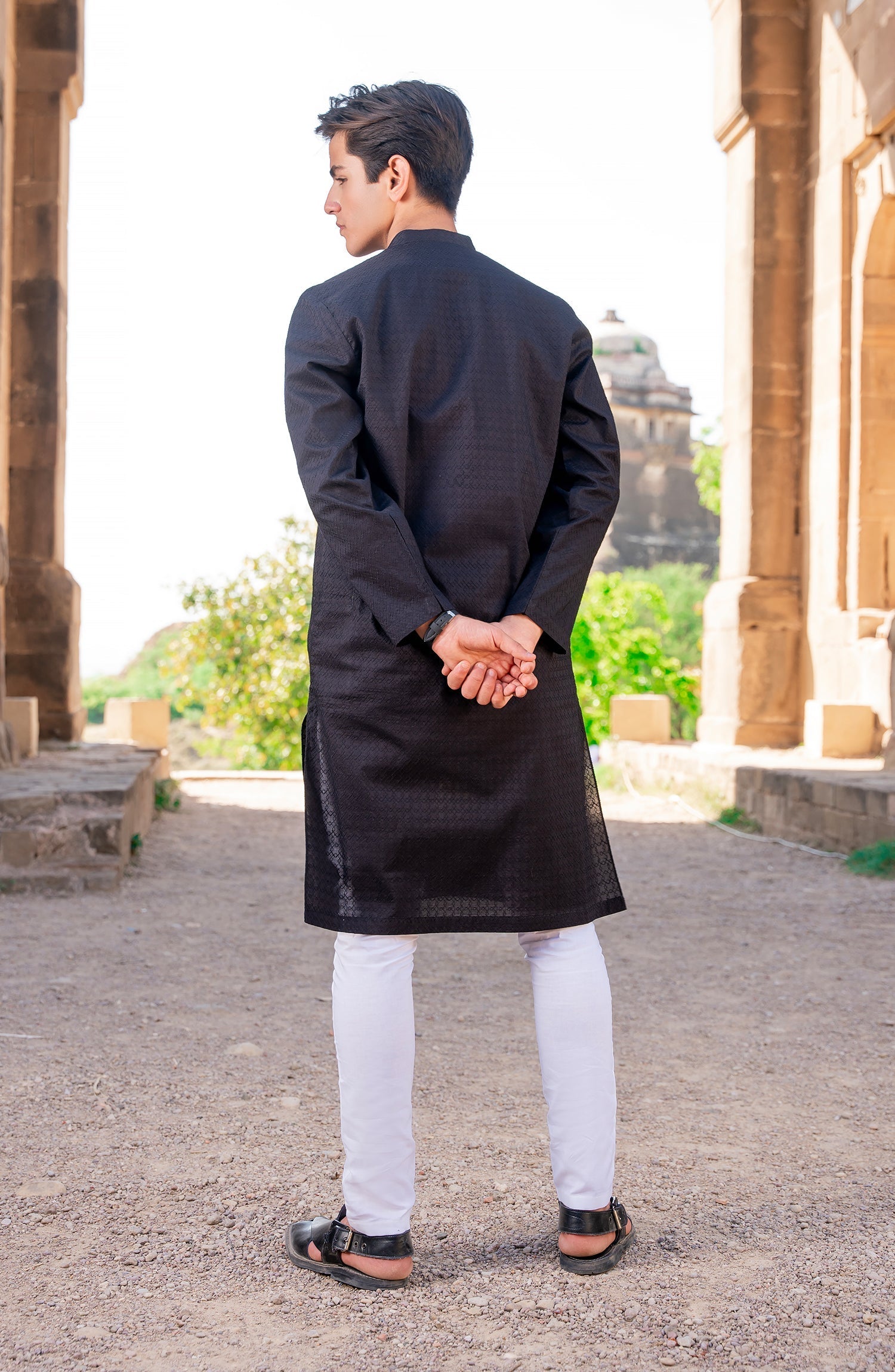 Boys Lawn Shiffili Kurta - SBK914324 - Shop Now at Leisure Club