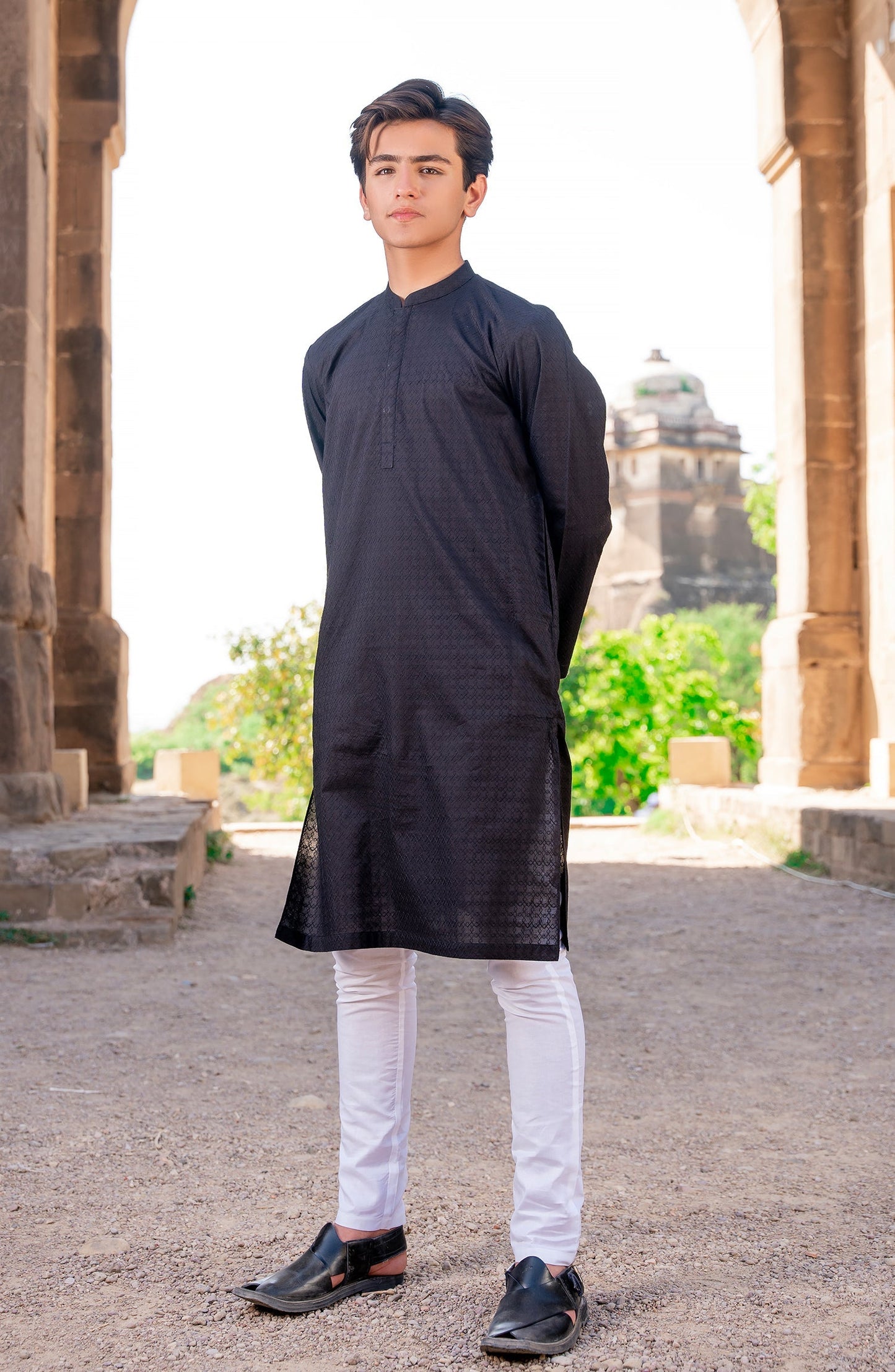 Boys Lawn Shiffili Kurta - SBK914324 - Shop Now at Leisure Club