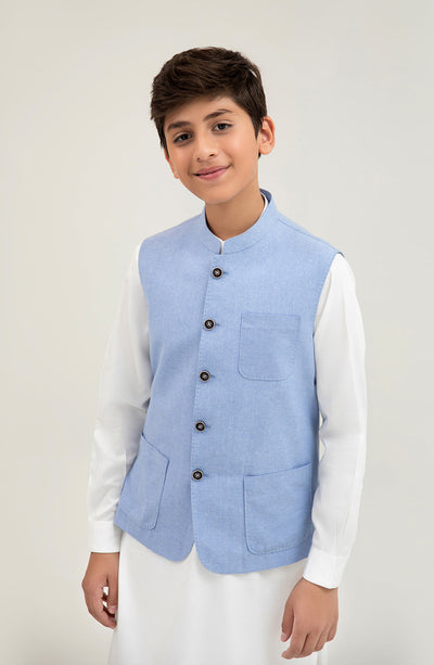 Boys Chambaray Waist Coat