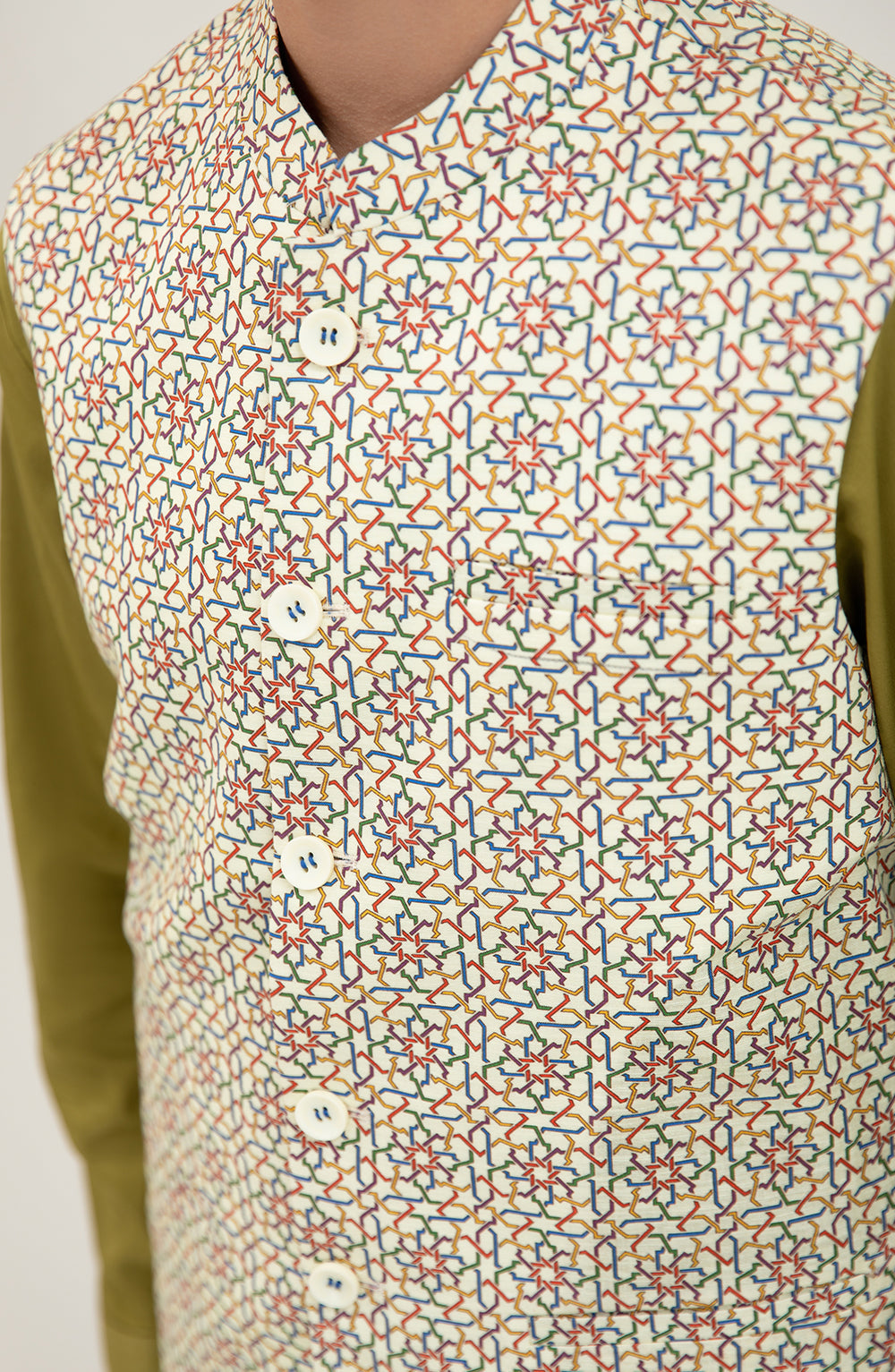 Boys Printed Waist Coat