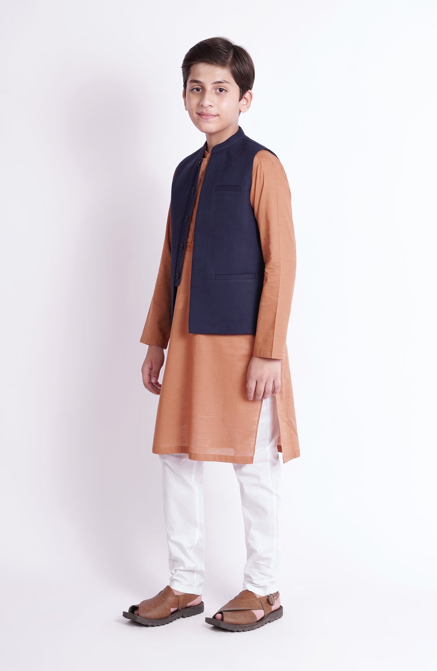 Linen Boys Waistcoat - SBWC901323 - Shop Now at Leisure Club