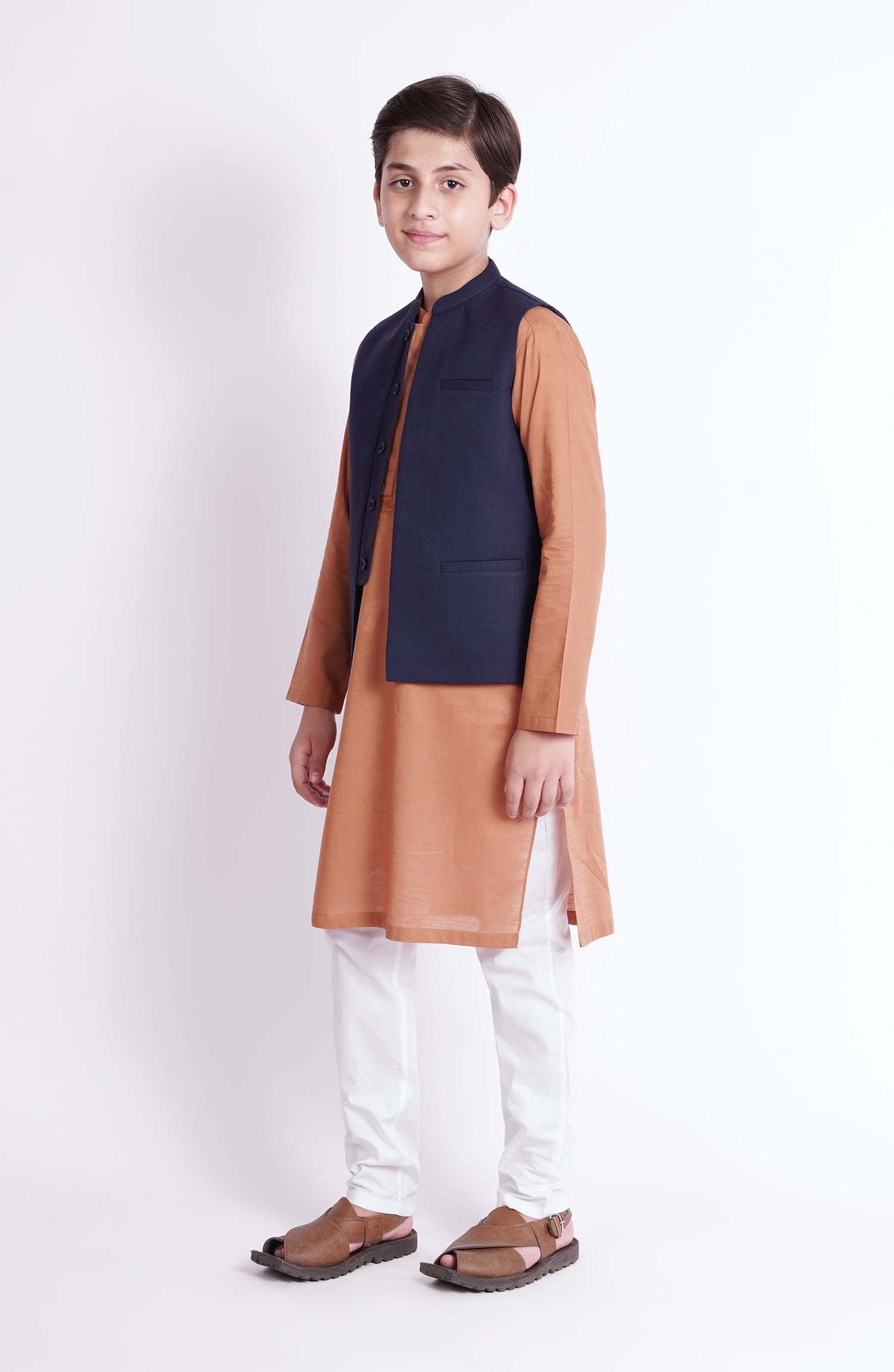 Linen Boys Waistcoat - SBWC901323 - Shop Now at Leisure Club