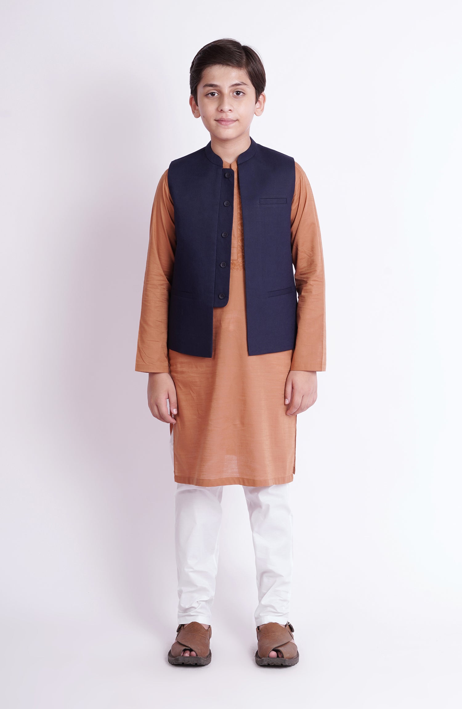 Linen Boys Waistcoat - SBWC901323 - Shop Now at Leisure Club