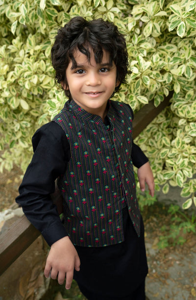 Printed Waist Coat 3pieceInfant - SIS612424 - Shop Now at Leisure Club