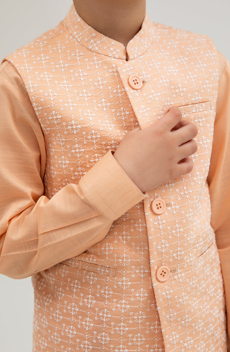 Boys Embroidered Waistcoat 3piece Suit - SIS705125 - Shop Now at Leisure Club