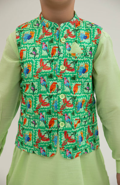 Boys Printed Waistcoat 3piece Suit - SIS722125 - Shop Now at Leisure Club