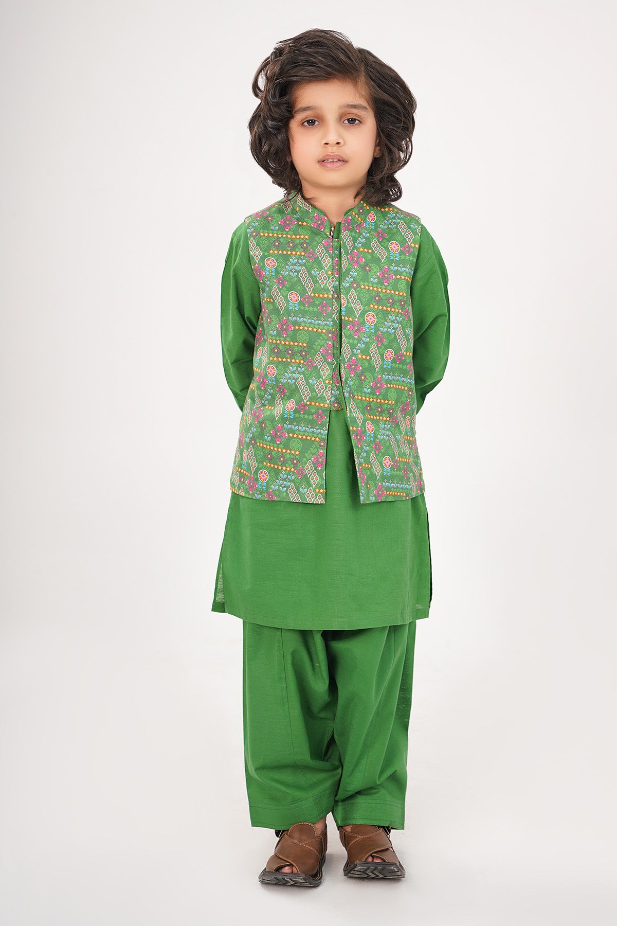 Printed Waistcoat 3 Piece Suit - SIS800225 - Shop Now at Leisure Club