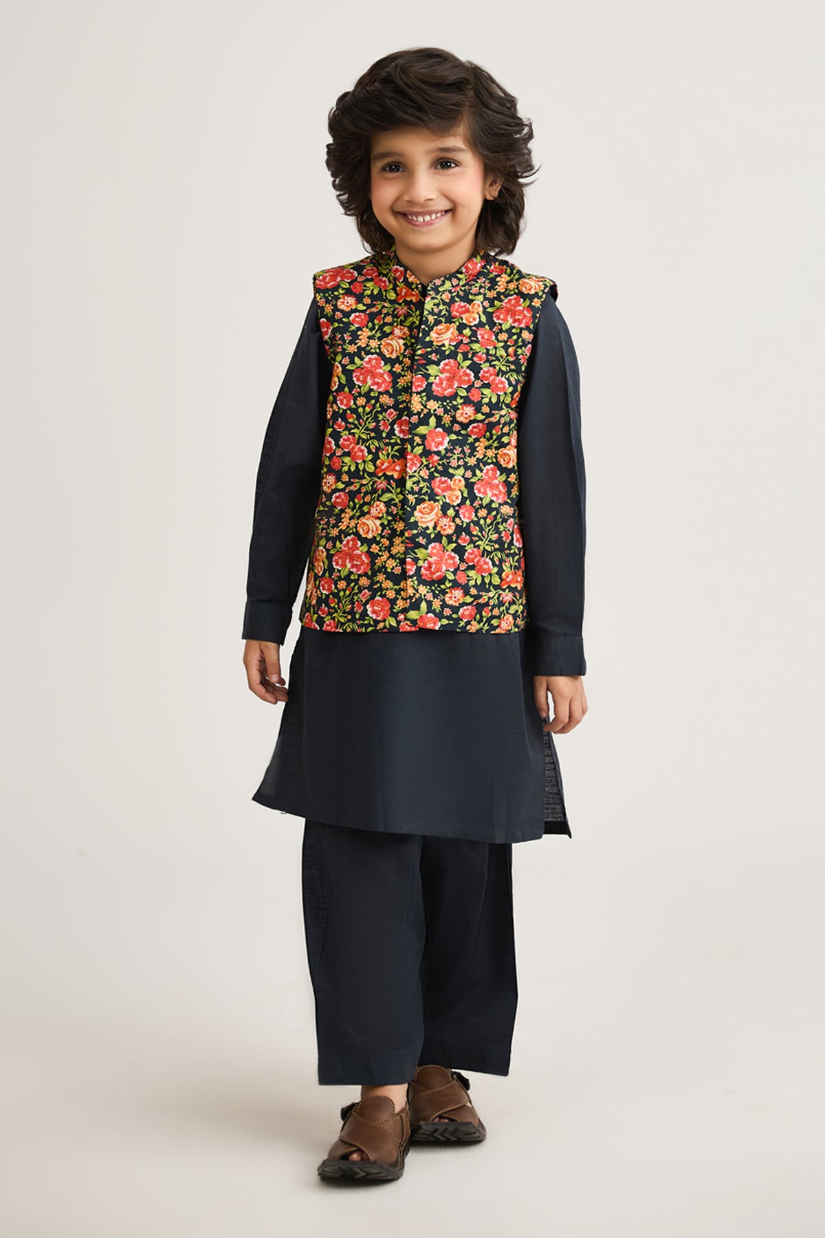 Printed Waistcoat 3 Piece Suit - SIS811225 - Shop Now at Leisure Club