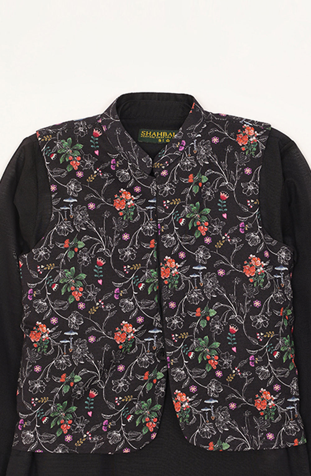 Boys Printed Waistcoat 3 Piece Suit