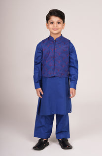 Baby Boys Embroidered Waistcoat 3 Piece Inf-SIS824225